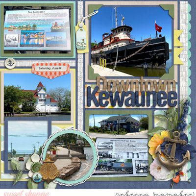 Downtown Kewaunee, right
