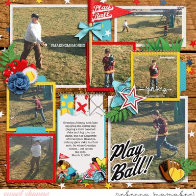 Grandpa J and Jake baseball