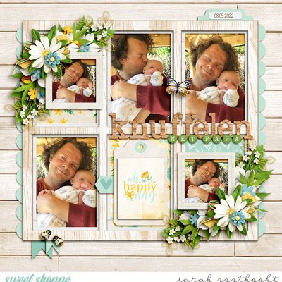Cuddling with daddy