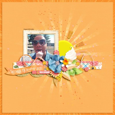 July 2022 - Scrapathon - 4July - Sunny Days and Ice-cream