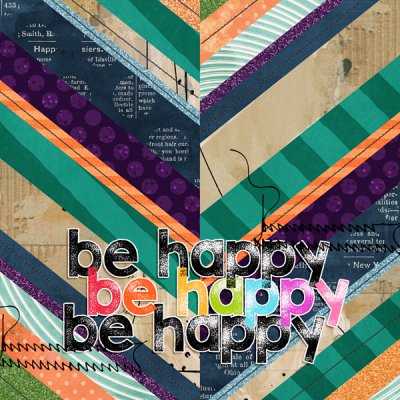 July 2022 - Scrapathon - 6th July - Be Happy