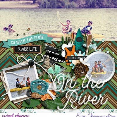on the river