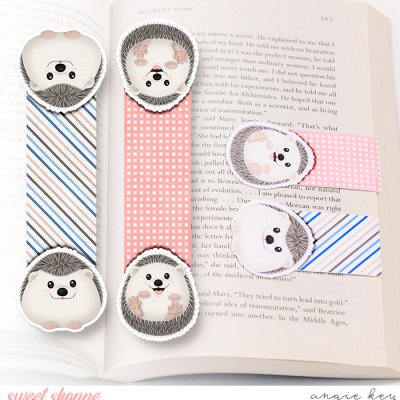 Sweet Hedgies - Magnetic Bookmark
