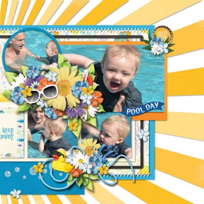 pool day 2 (sun filled background)