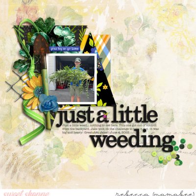 Just a little weeding