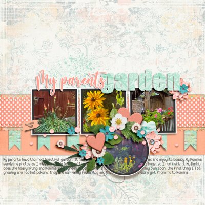 August 2022 - Scrapathon - 11Aug -  My Parent's Garden