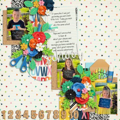 Summer Scrap A Thon August 3 Back to School