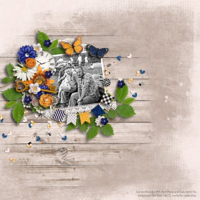Summer Scrap A Thon August 13 - Black and White