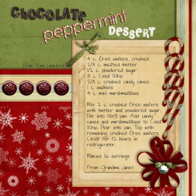 Recipe: Chocolate Peppermint Dessert