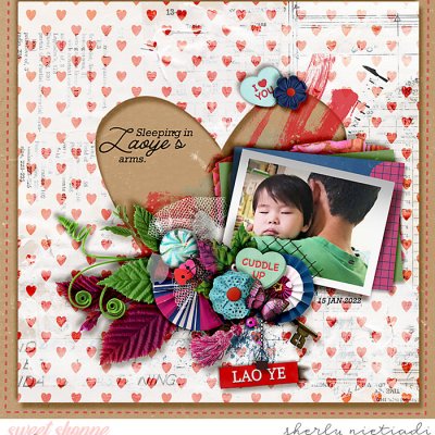 Sleeping in Laoye's arms