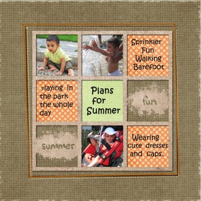 Plansfor summer