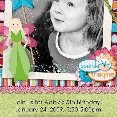 5th Birthday Invite