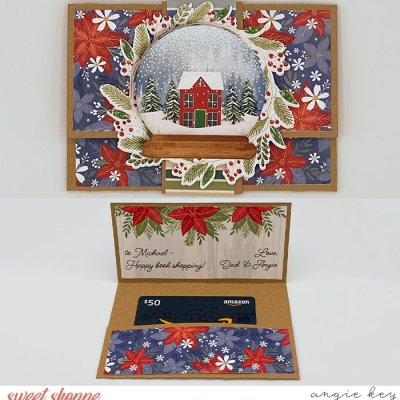 Masculine Christmas Gift Card Holder