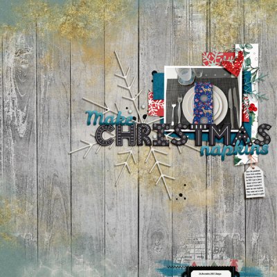 This & That - December 22 - 5a Christmas Napkins