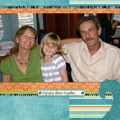 Right - Having Dinner Together - 8x8 Shutterfly book page