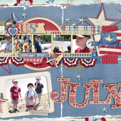July Calendar Topper