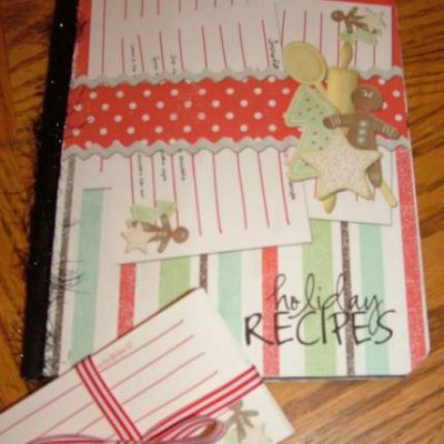 Holiday Recipes Notebook and Recipe Cards