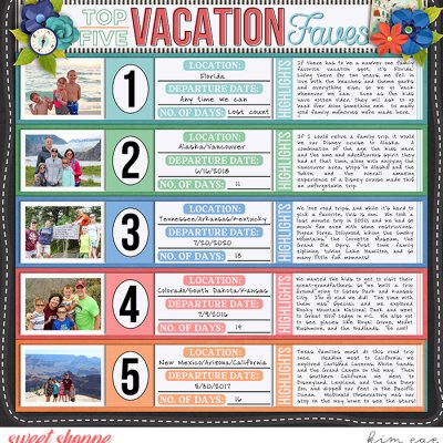 Vacation Faves