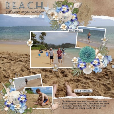 at the beach