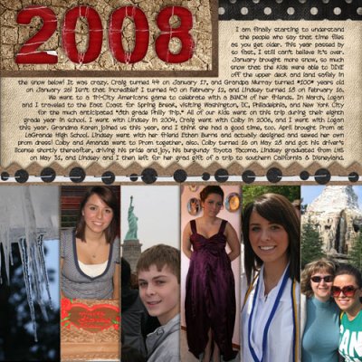 2008 Year In Review (Left--January through June)