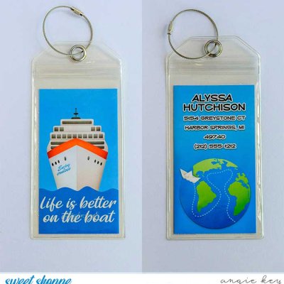 Cruising Luggage Tag