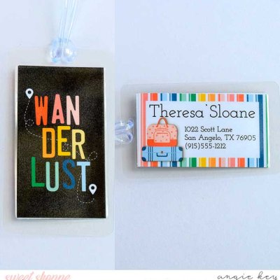 Wanderlust Luggage Tag