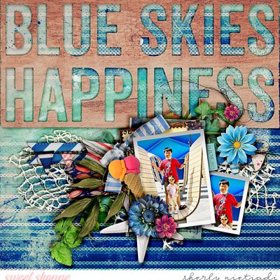 Blue skies happiness