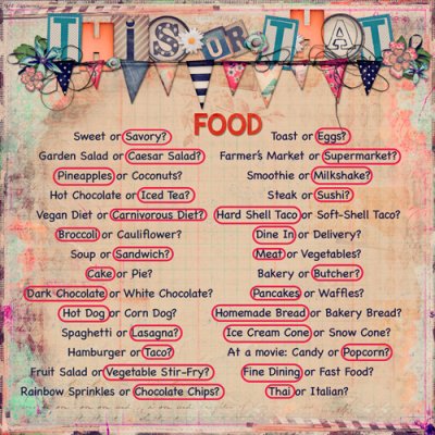 This or That-FOOD