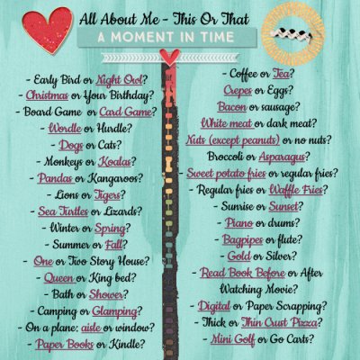 7/15 All About Me - This or That