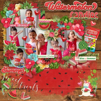 Watermelon candies