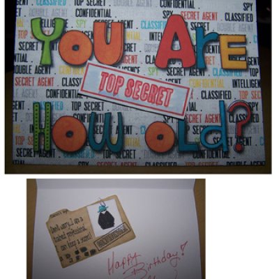 My friend's birthday card