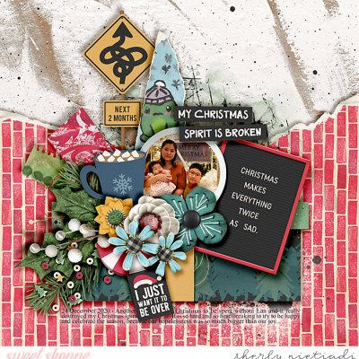 broken Christmas spirit