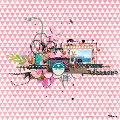This & That - Challenge 1a - Lots of stitching