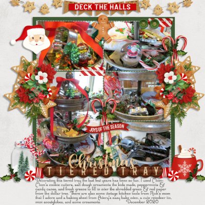 Christmas Tiered Tray
