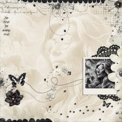 Be kind to every Kind ....my wish for next year (Monochromatic)