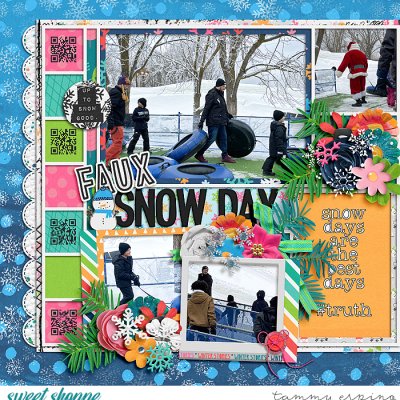 faux snow day 1