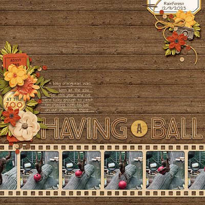 having a ball
