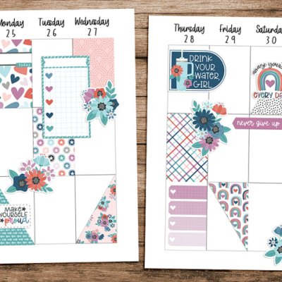 Strong AF Planner Spread