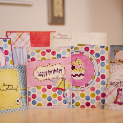 Happy Birthday Card and Notepad Set