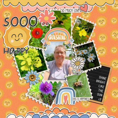 Sooo...Happy......for the sun ....and the flowers