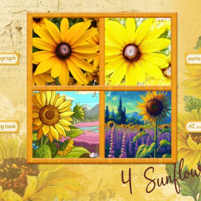 4 Sunflowers