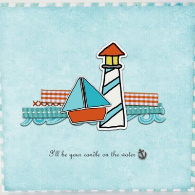 Candle on the Water - hybrid card