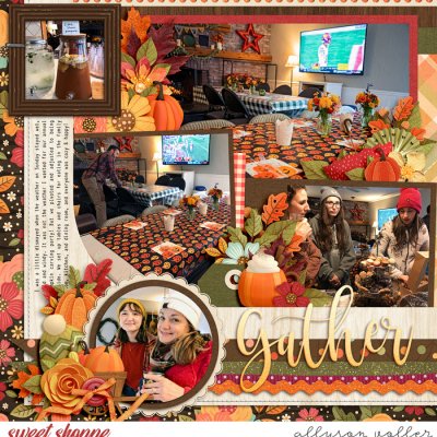 Pumpkin party indoors left