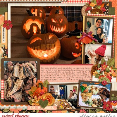 Pumpkin party indoors right