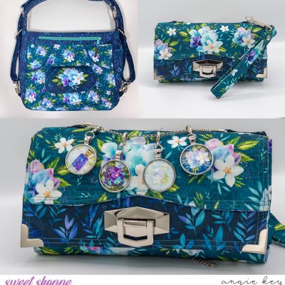 Zipper Pulls (with matching wallet & handbag)