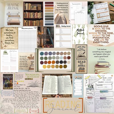 Reading Journal Mood Board