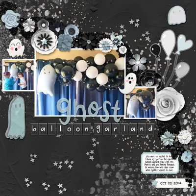 ghost balloon garland