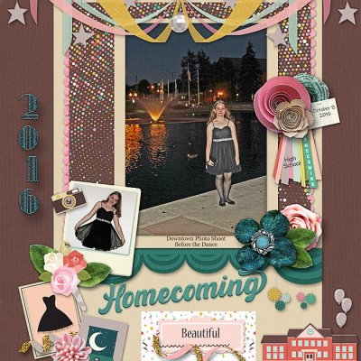 Downtown Photo Shoot Before Homecoming