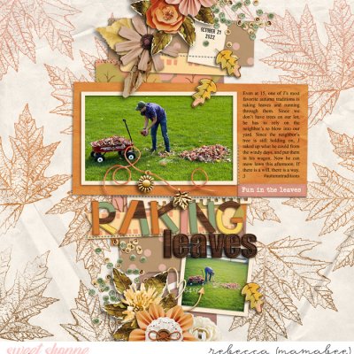 raking leaves