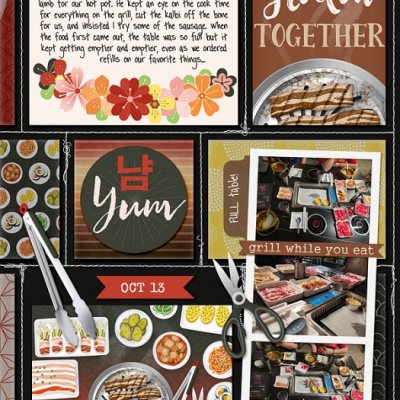 October album - Korean BBQ & hot pot - right